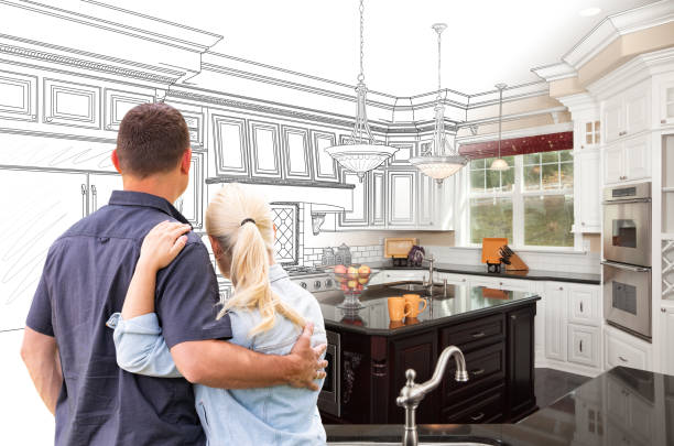 Professional Cabinet Refacing technician working in Ellicott City, MD